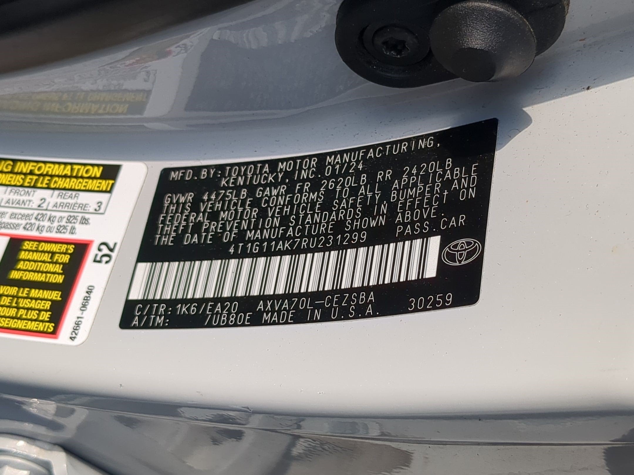 2024 Toyota Camry SE
