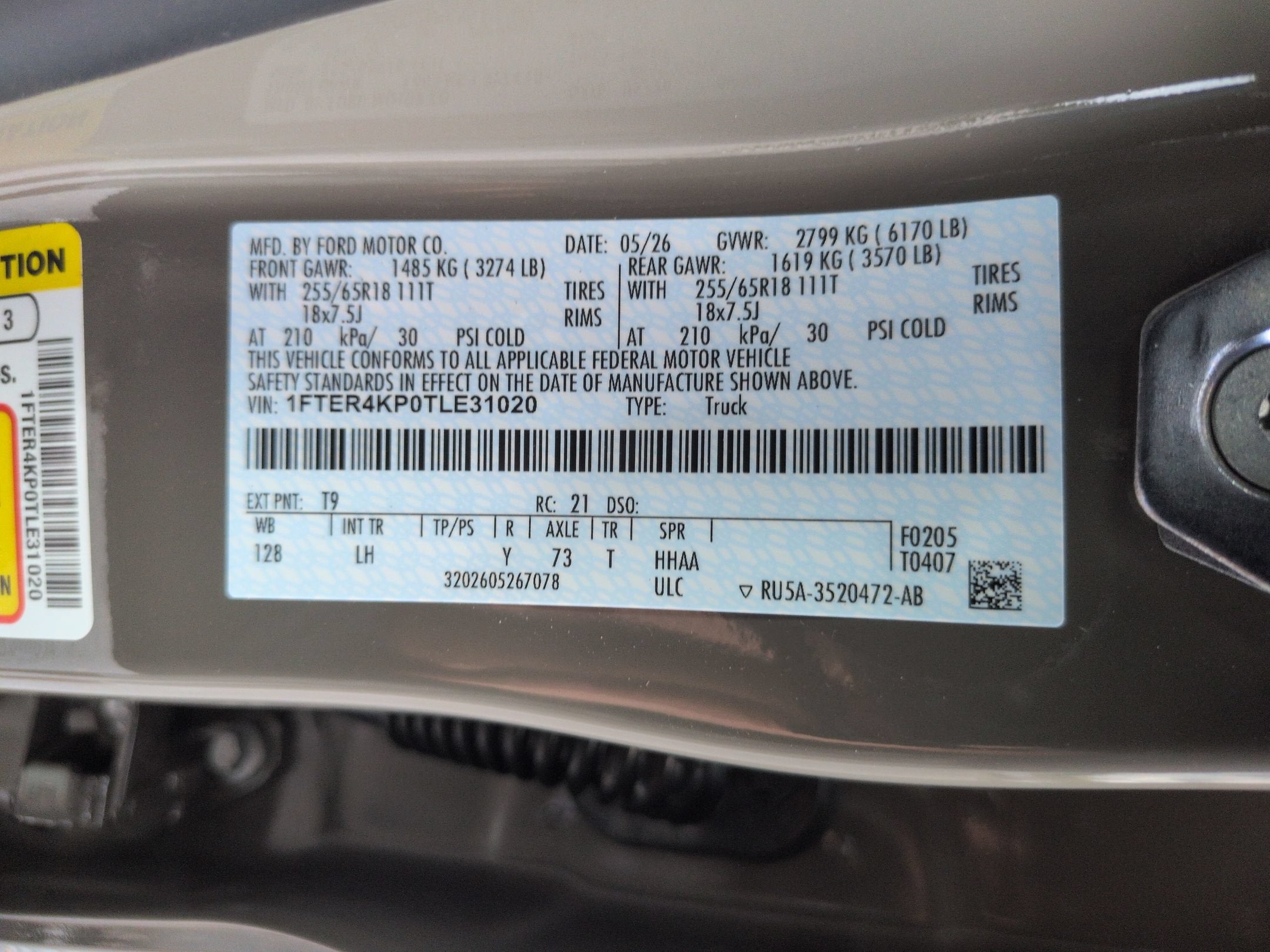 2026 Ford Ranger LARIAT
