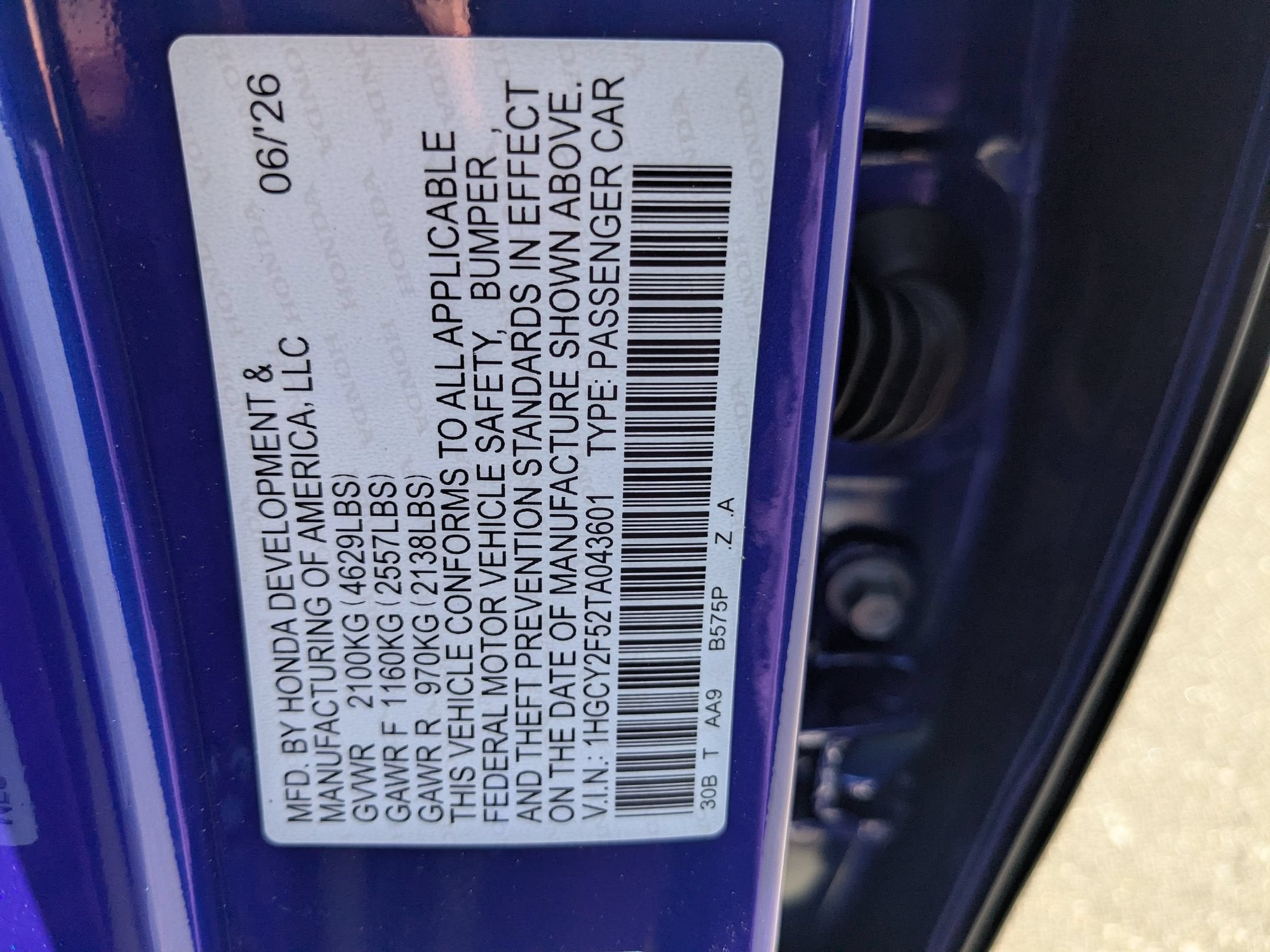 2026 Honda Accord Hybrid Sport