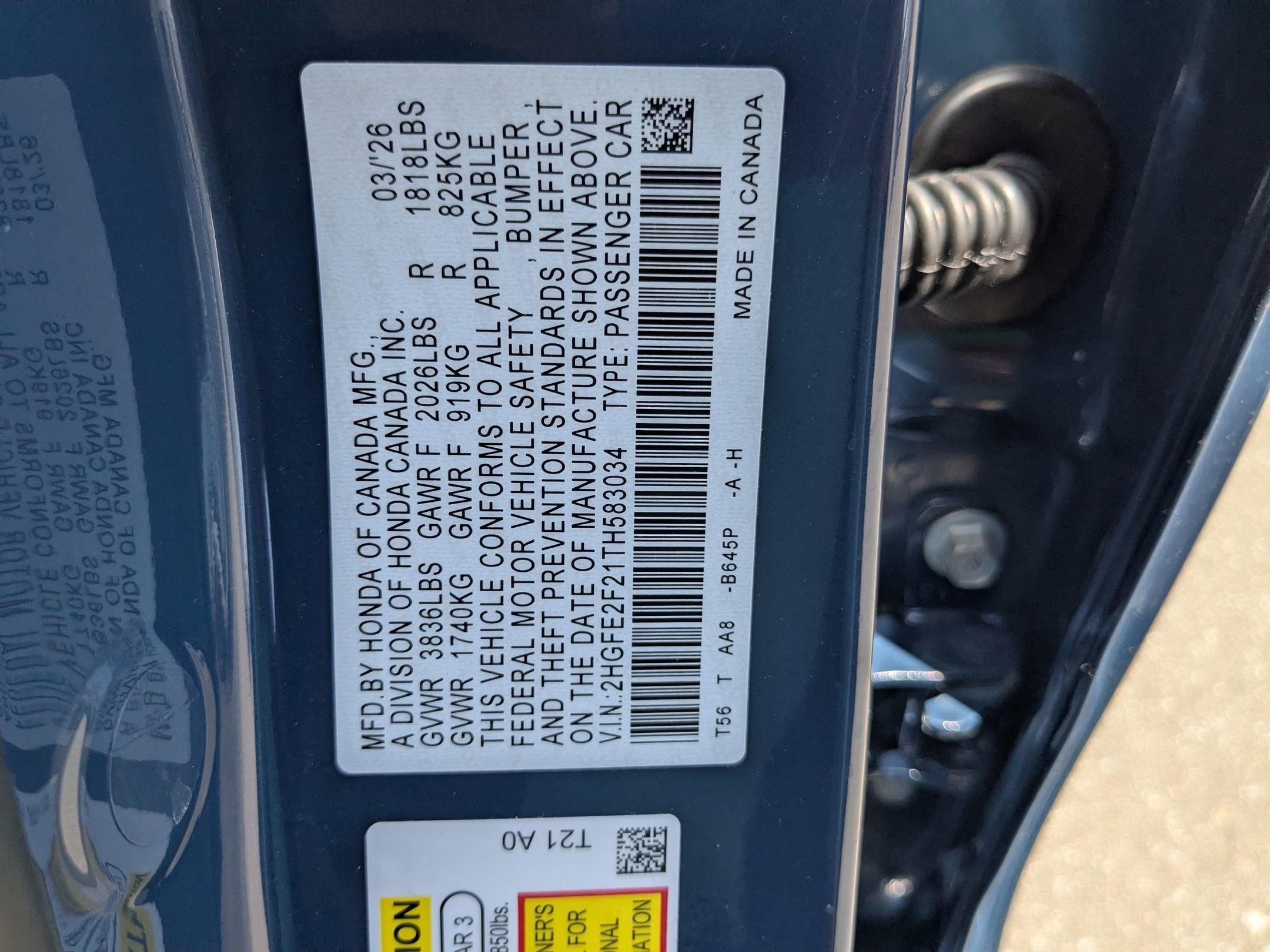2026 Honda Civic Sedan LX