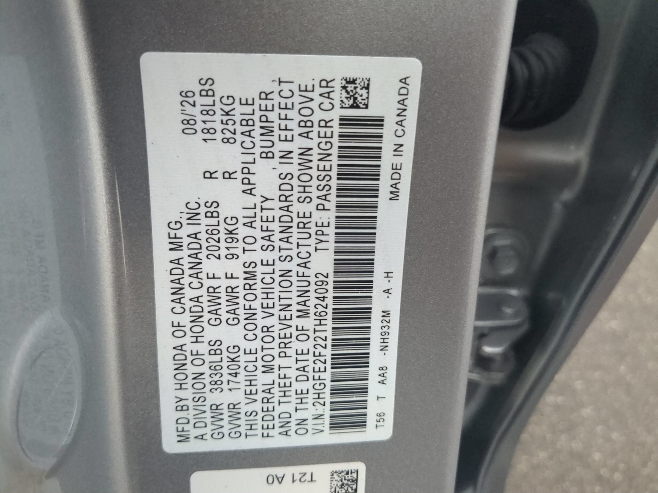 2026 Honda Civic Sedan LX
