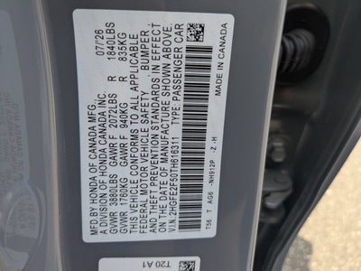 2026 Honda Civic Sedan Sport