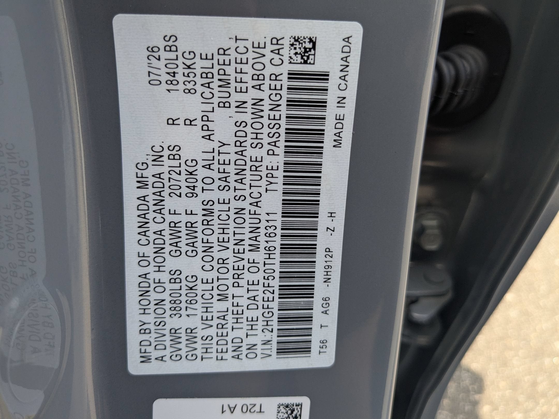 2026 Honda Civic Sedan Sport