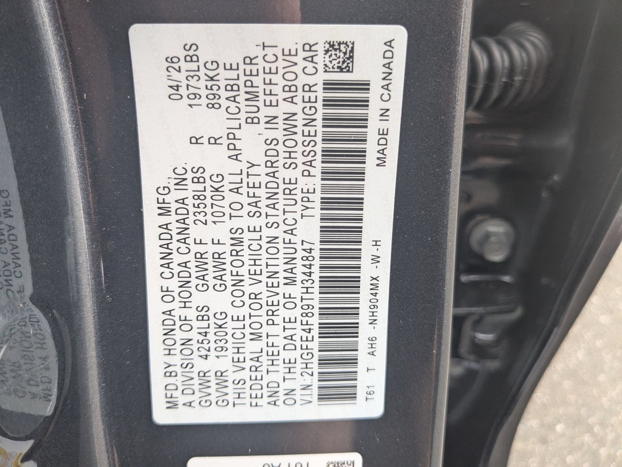 2026 Honda Civic Sedan Hybrid Sport