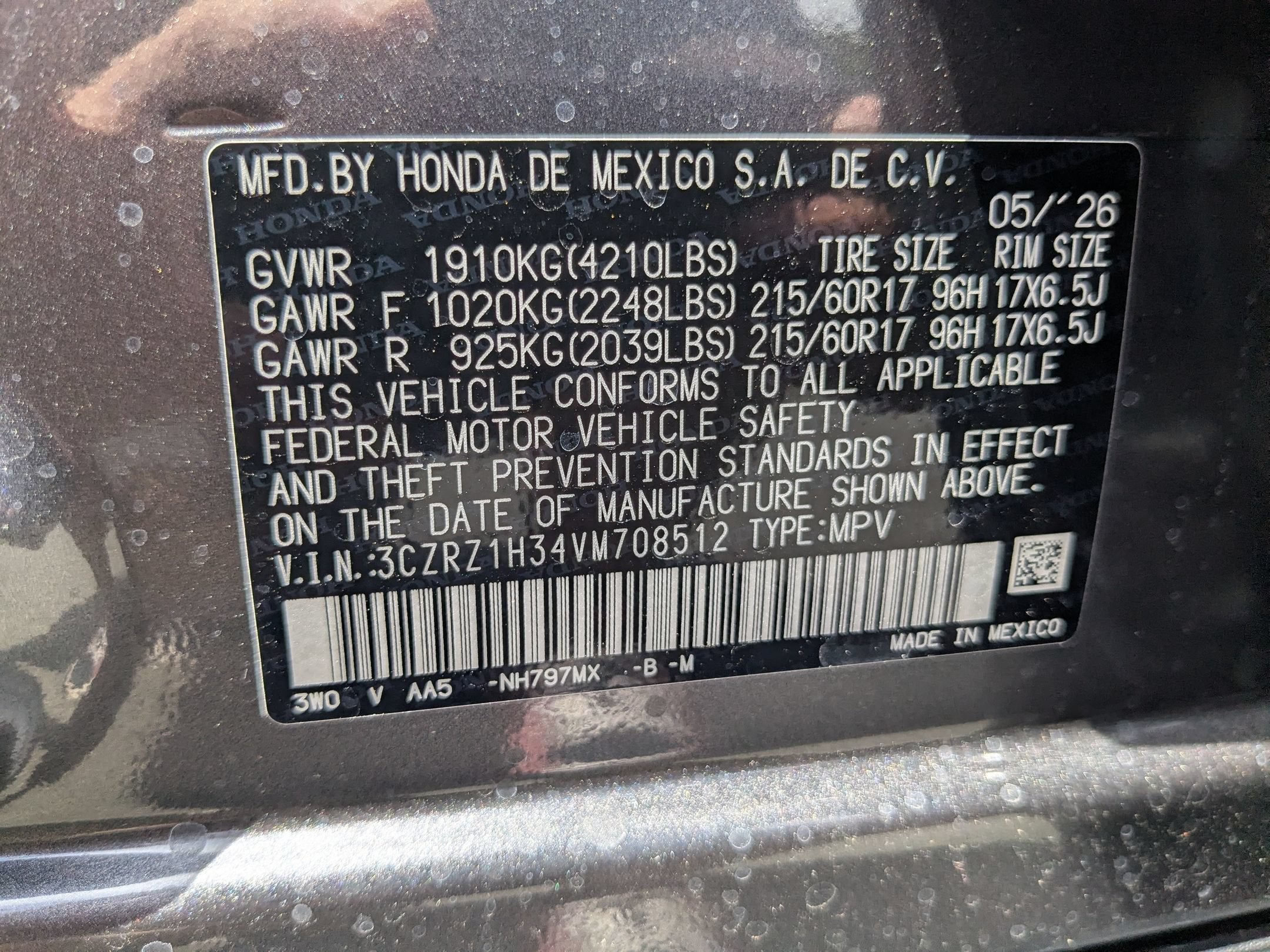 2027 Honda HR-V LX