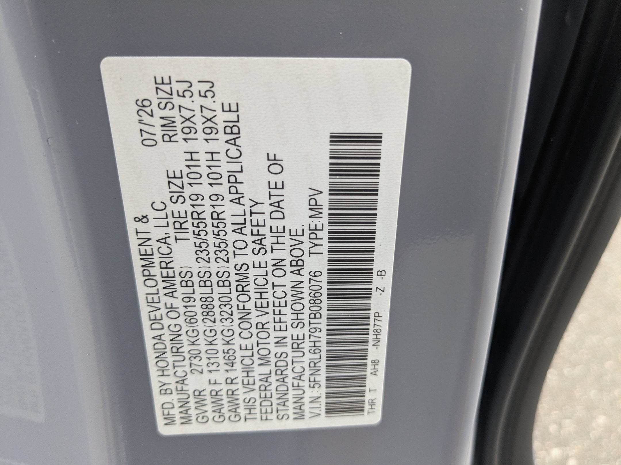 2026 Honda Odyssey Sport-L