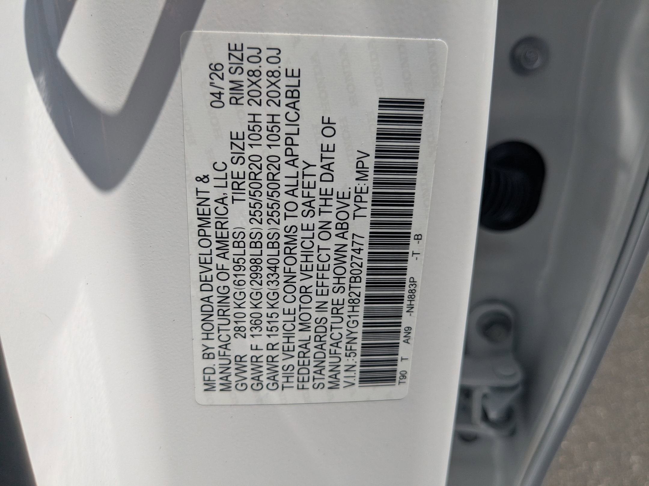 2026 Honda Pilot Elite