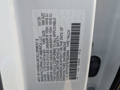 2026 Honda Ridgeline RTL