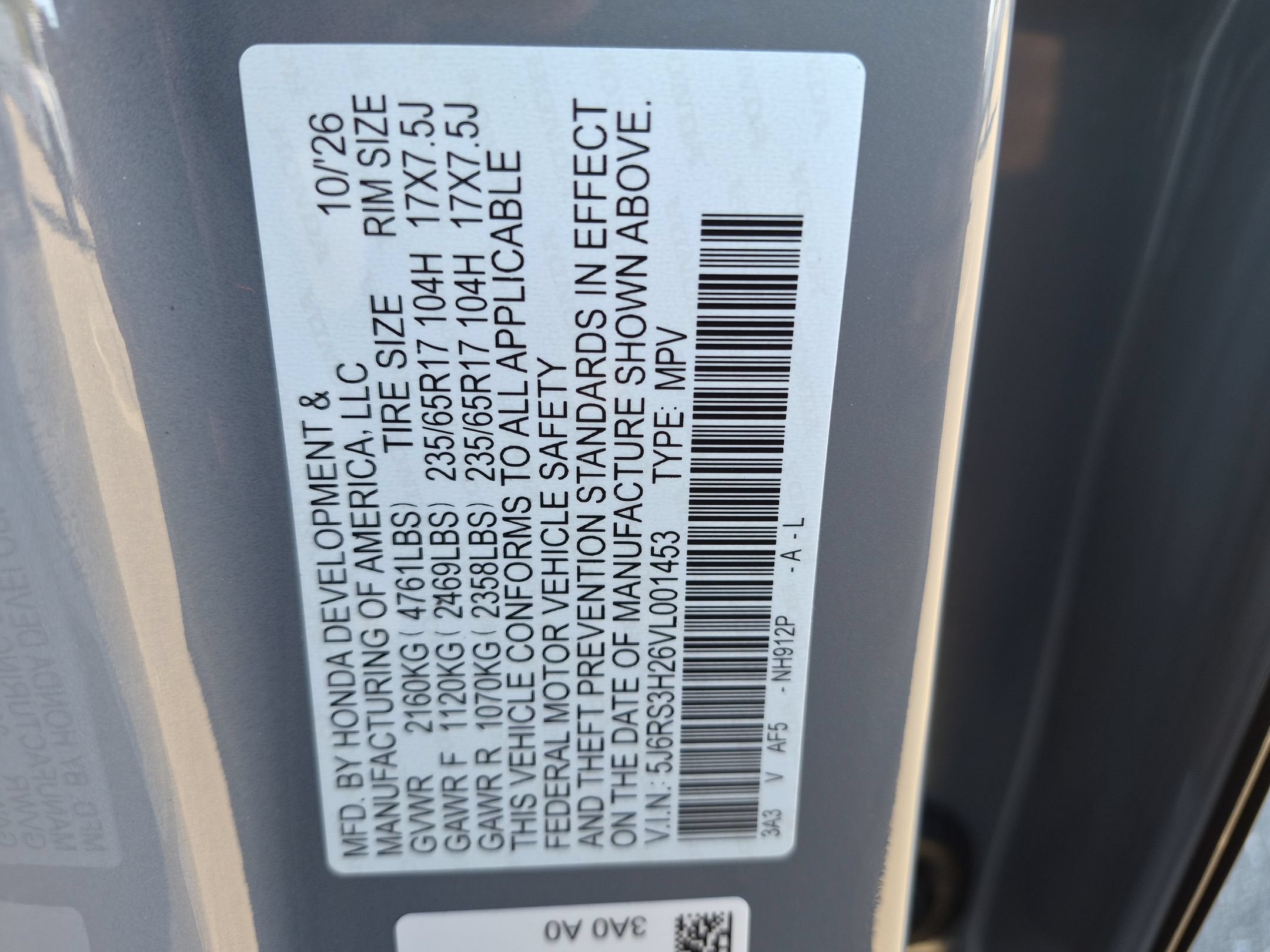 2027 Honda CR-V LX