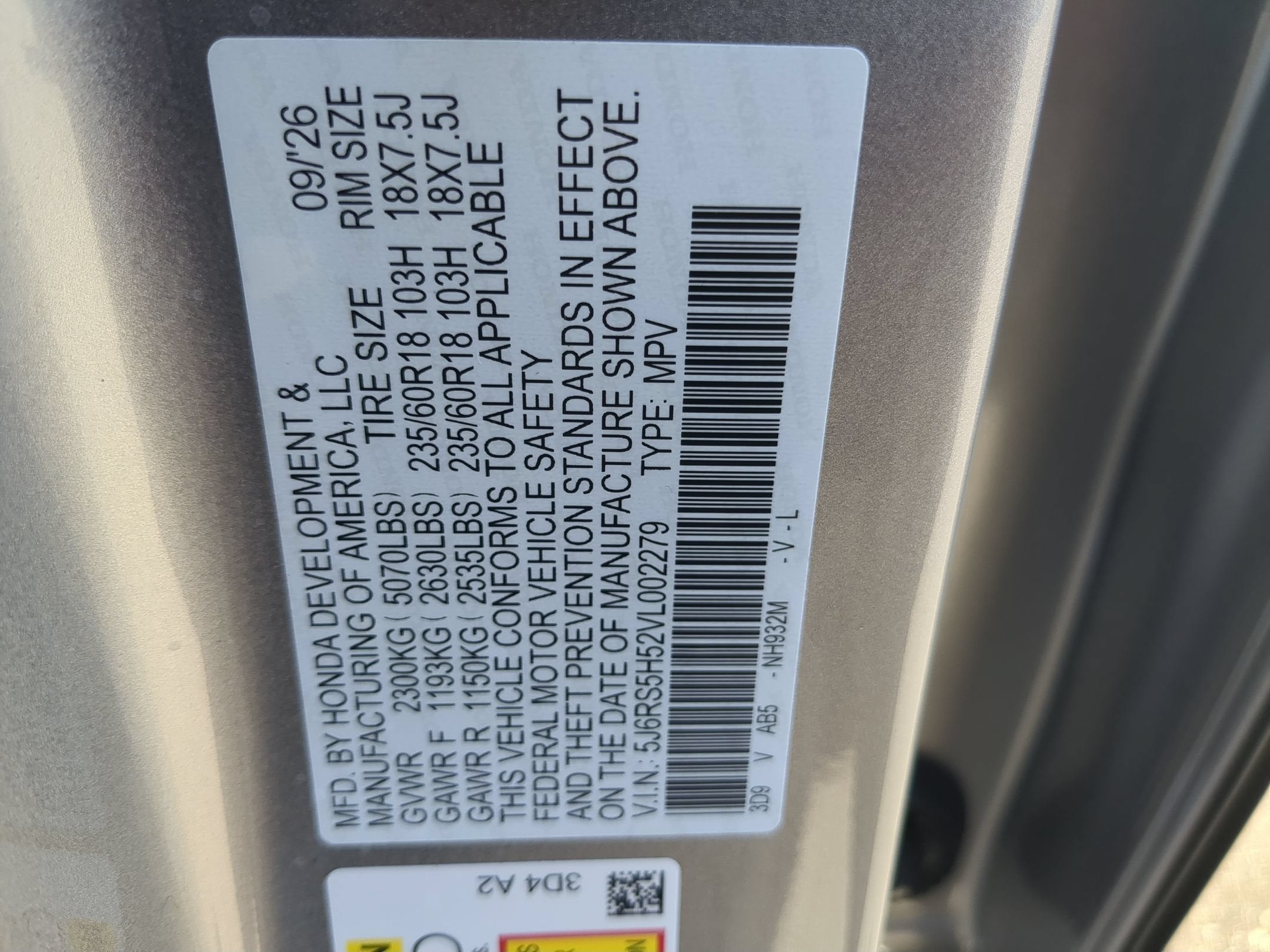 2027 Honda CR-V Hybrid Sport