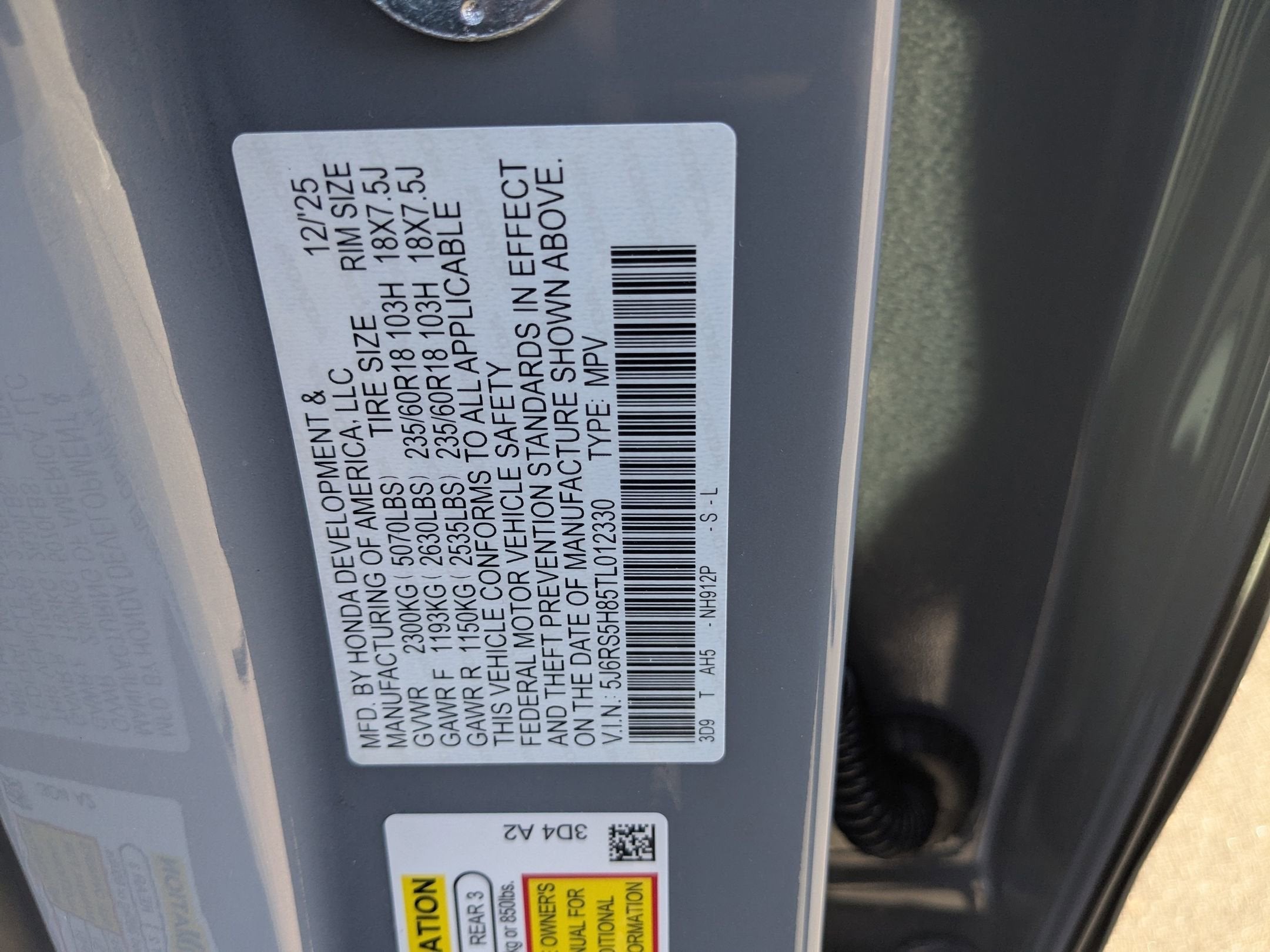 2026 Honda CR-V Hybrid Sport-L