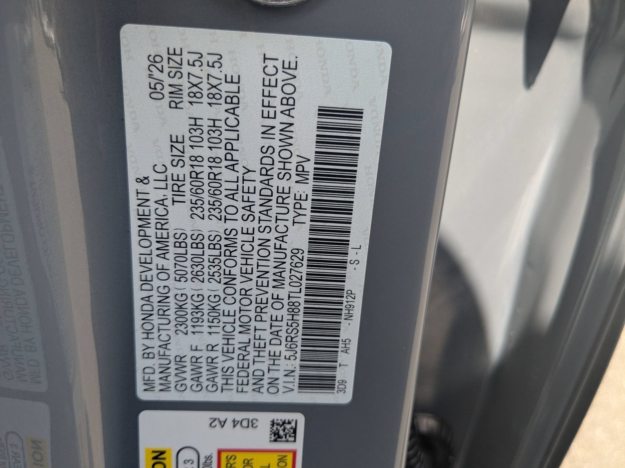 2026 Honda CR-V Hybrid Sport-L
