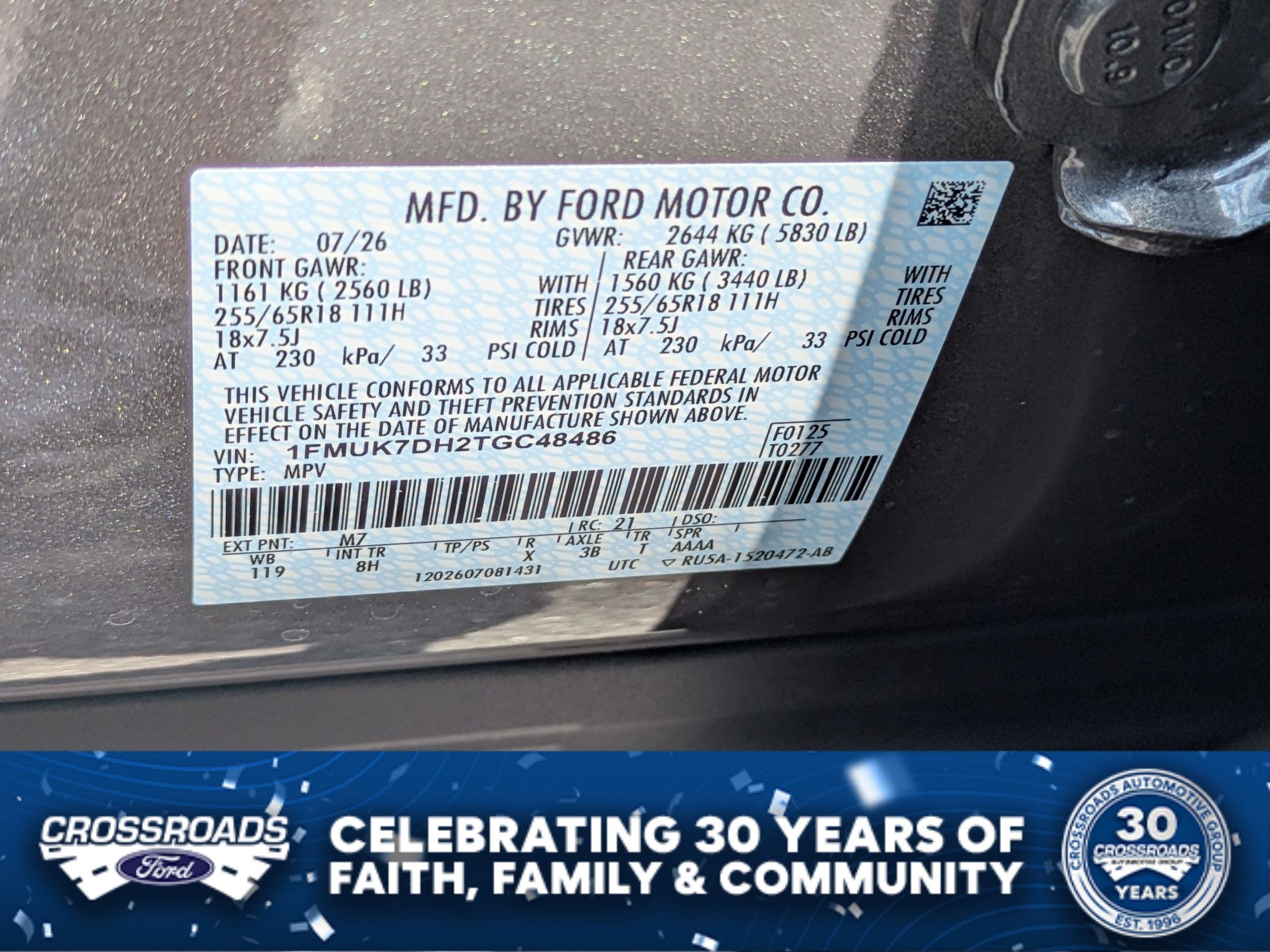 2026 Ford Explorer Active w/100A Pkg