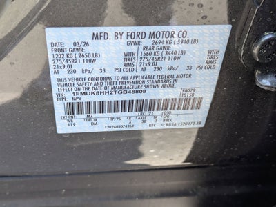 2026 Ford Explorer Platinum