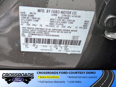 2025 Ford Explorer ST - Crossroads Courtesy Demo