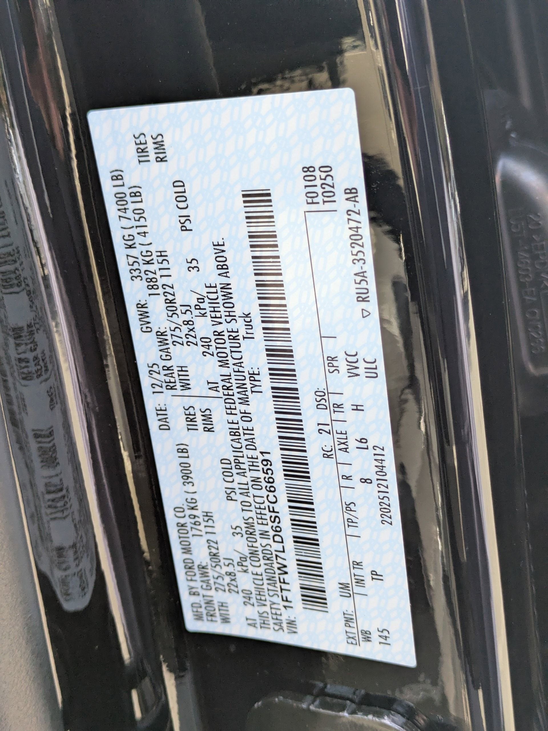 2025 Ford F-150 Platinum