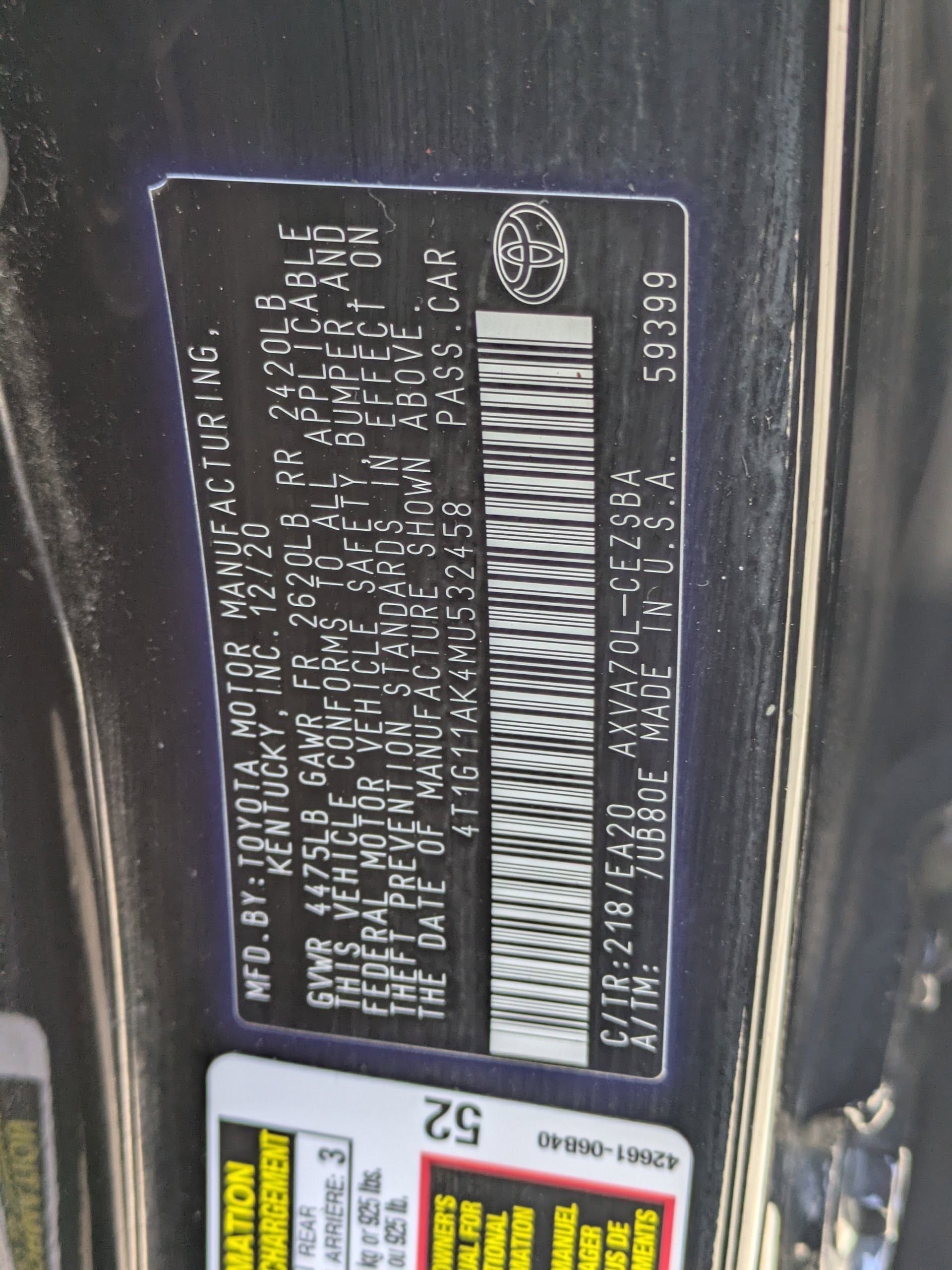 2021 Toyota Camry SE