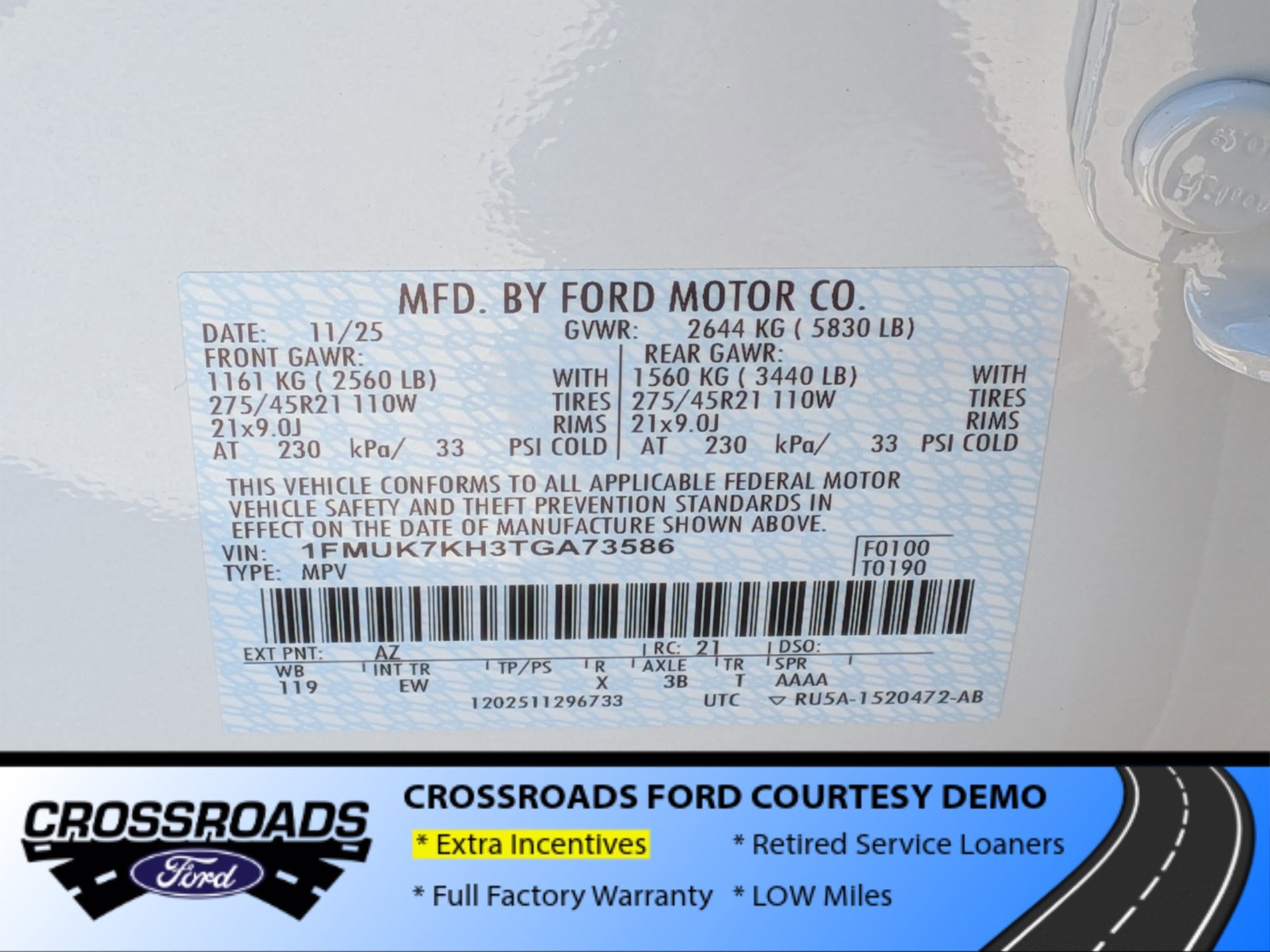 2026 Ford Explorer ST-Line - Crossroads Courtesy Demo