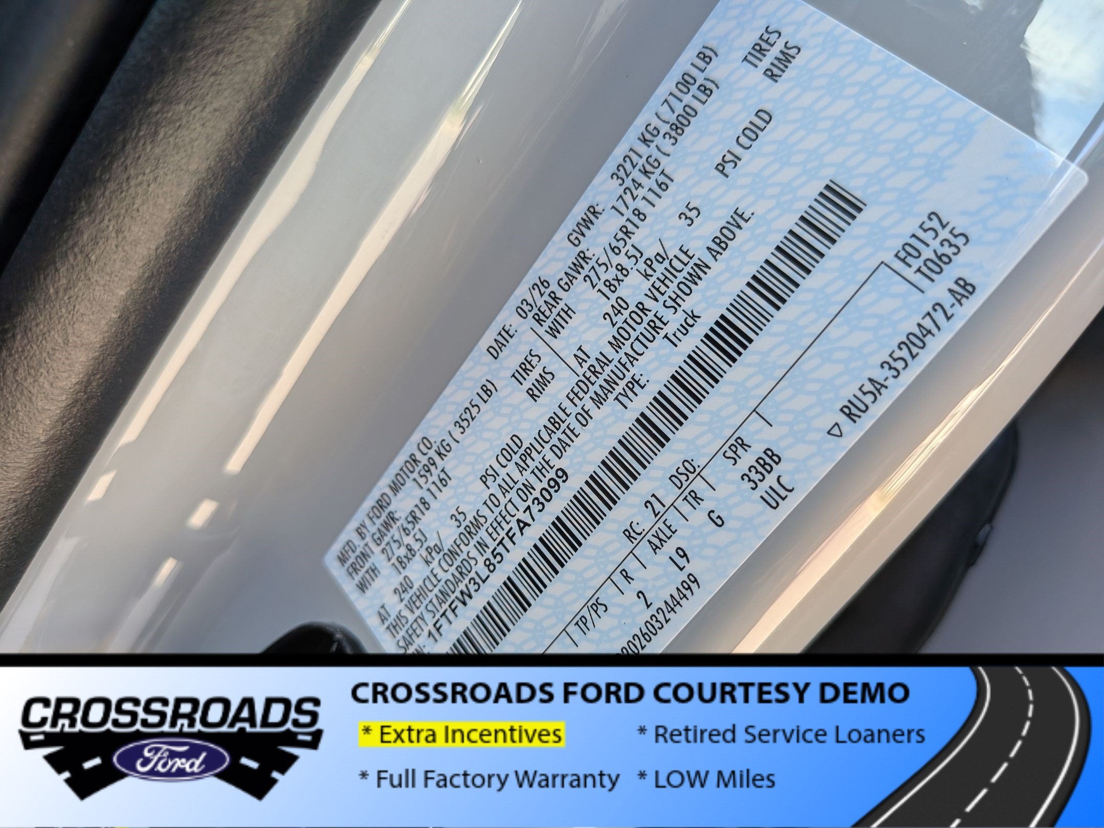 2026 Ford F-150 XLT - Crossroads Courtesy Demo