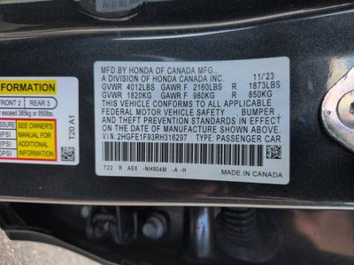 2024 Honda Civic Sedan Touring