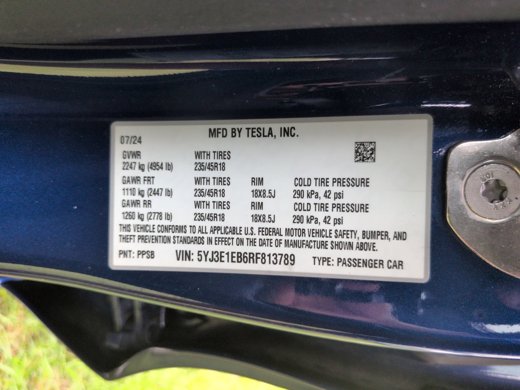2024 Tesla Model 3 Long Range