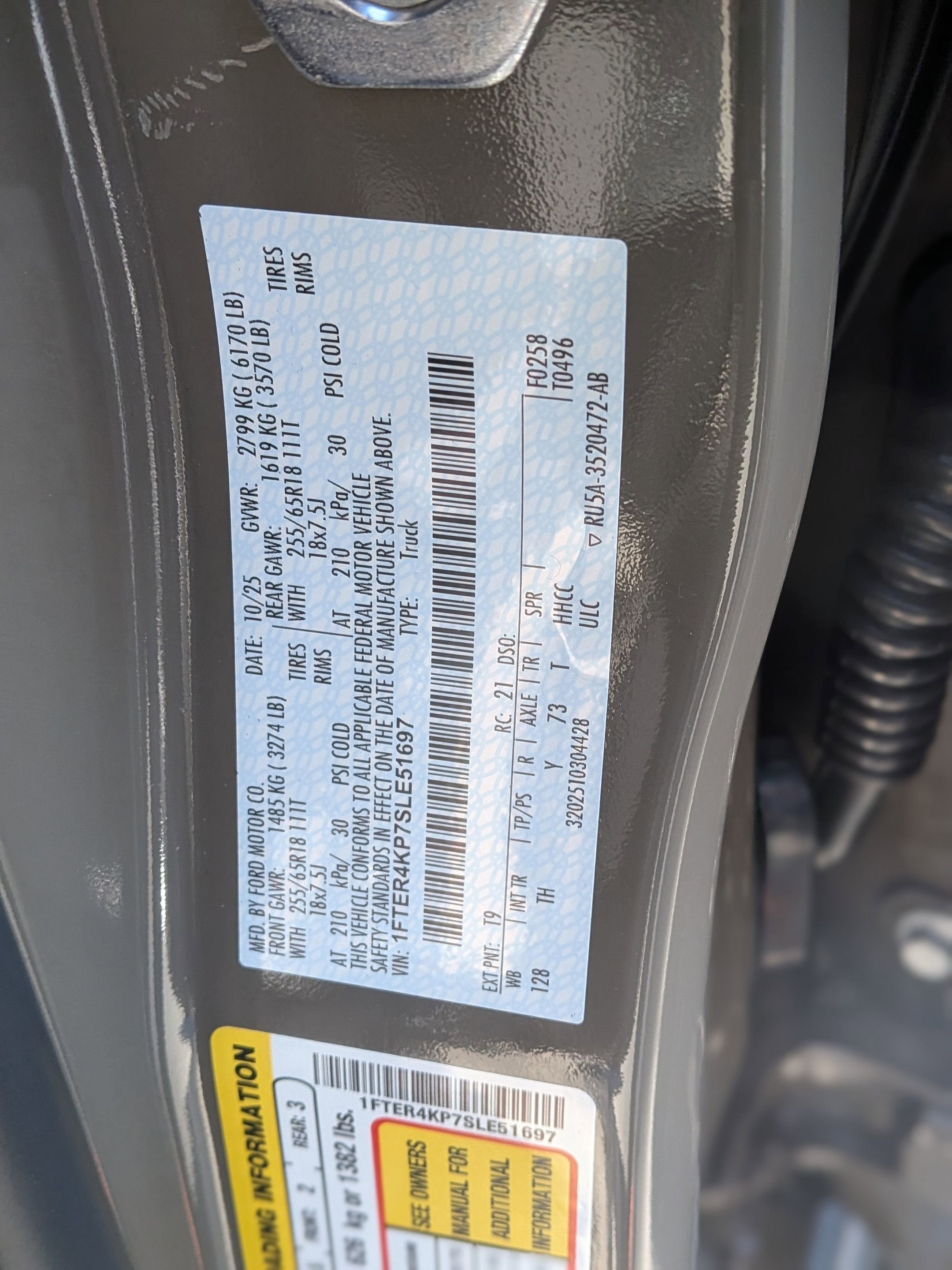 2025 Ford Ranger LARIAT