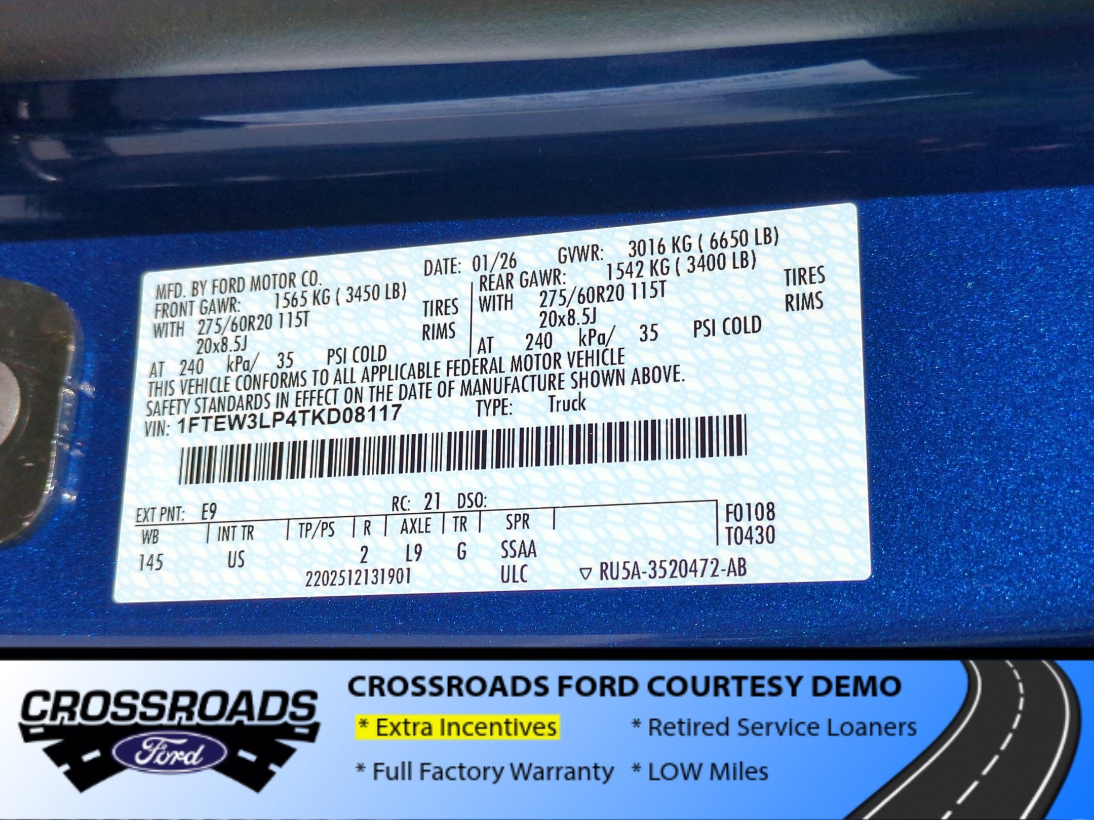 2026 Ford F-150 XLT - Crossroads Courtesy Demo