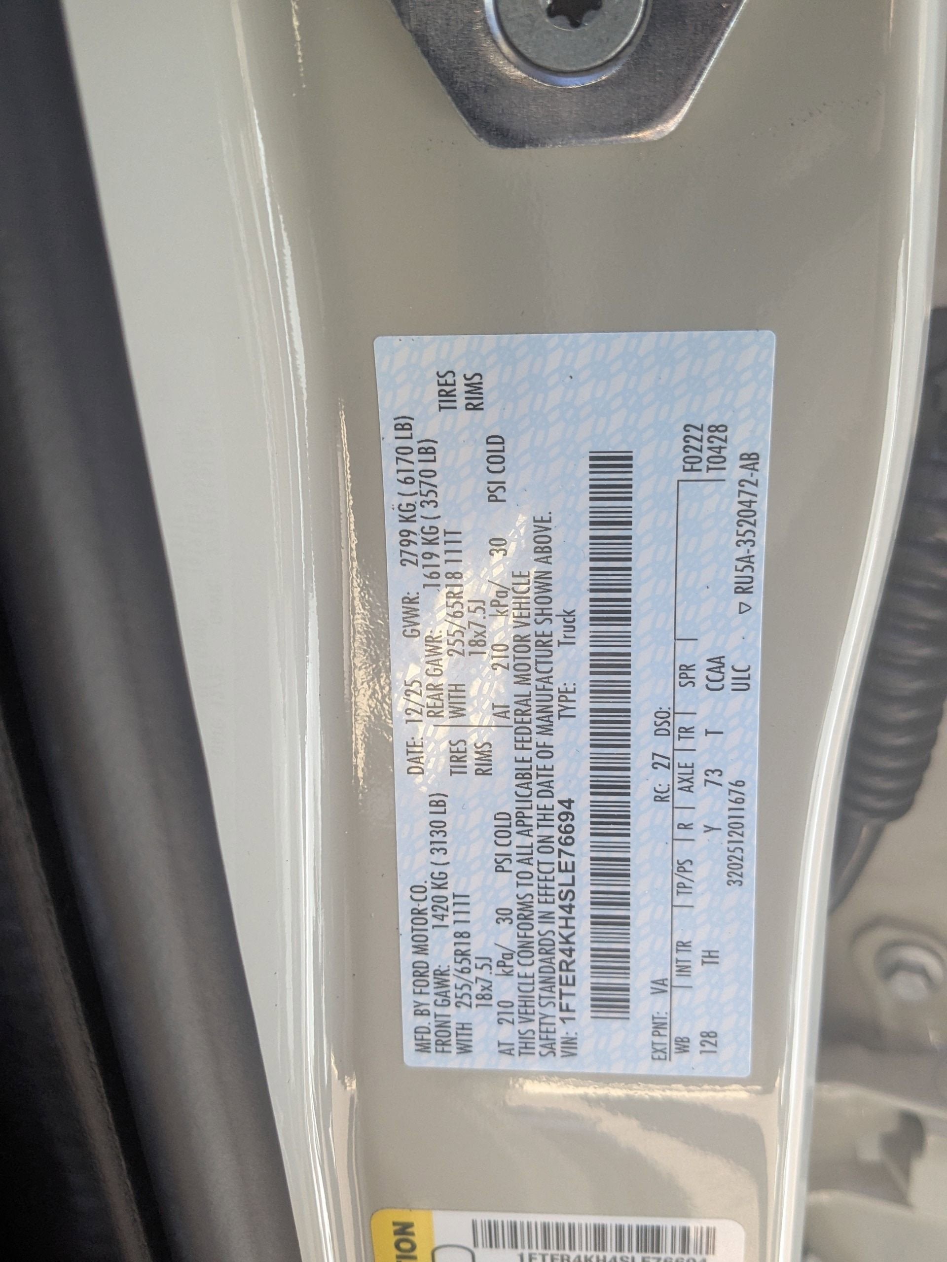 2025 Ford Ranger LARIAT