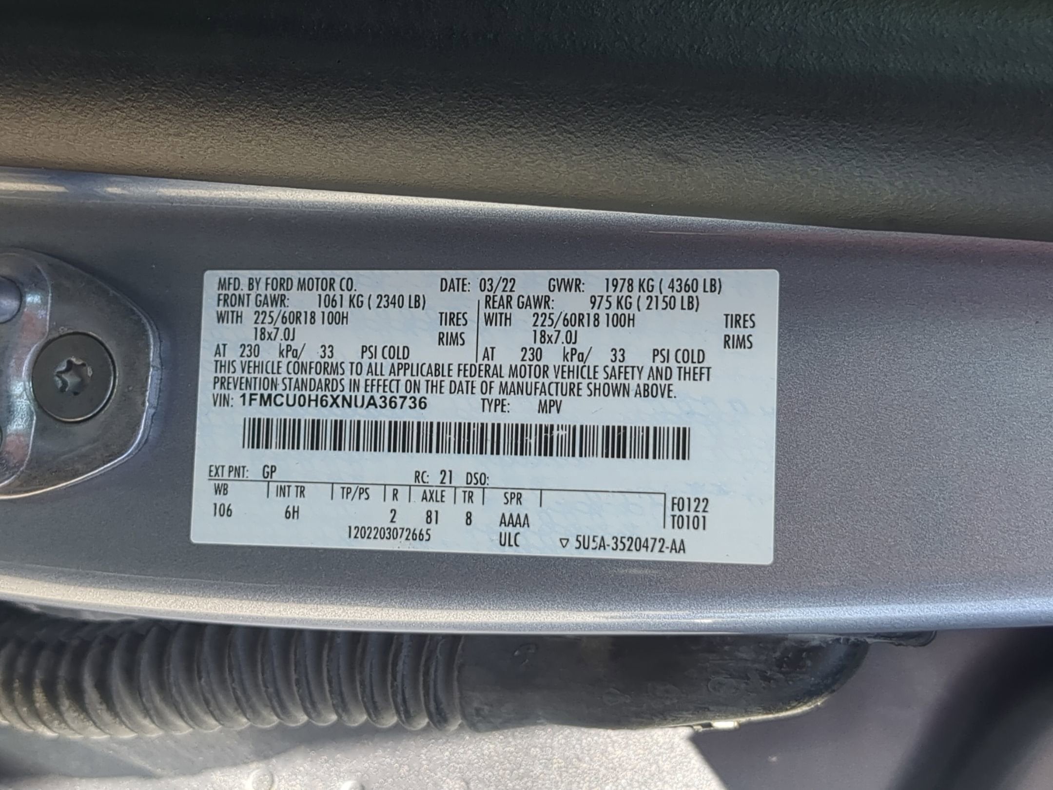 2022 Ford Escape SEL