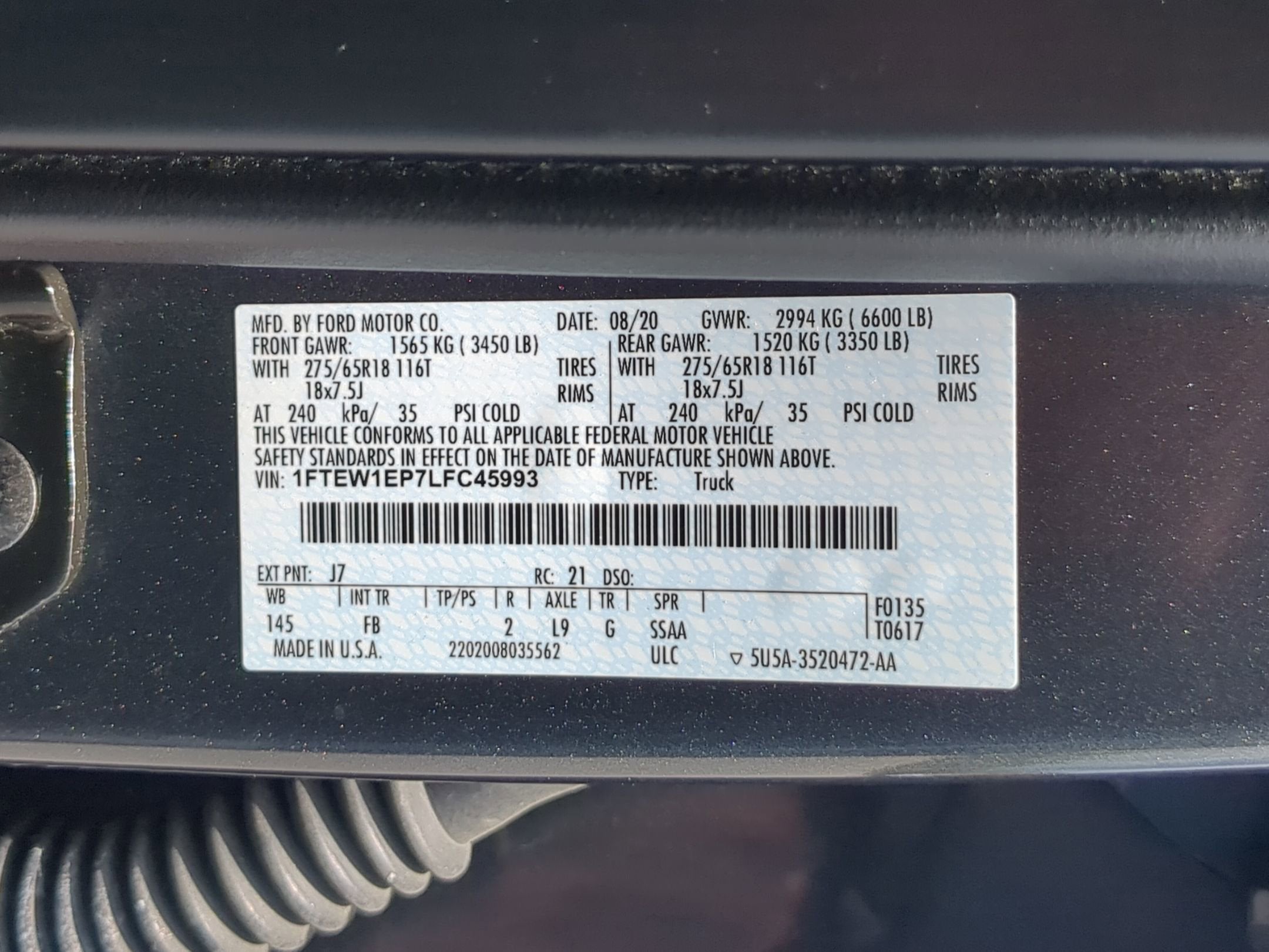 2020 Ford F-150 XLT