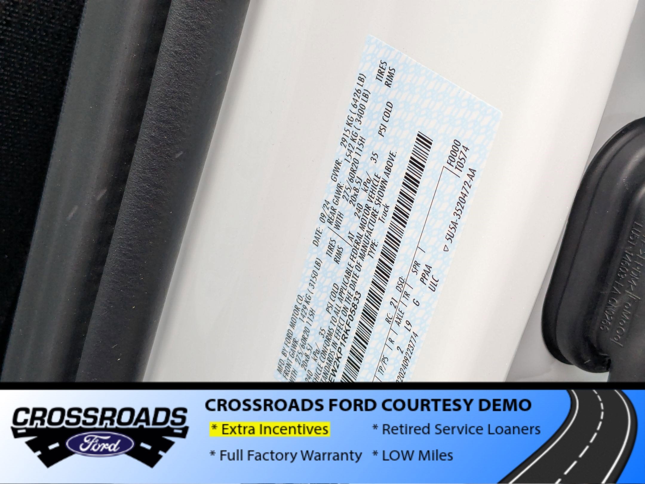 2024 Ford F-150 STX - Crossroads Courtesy Demo
