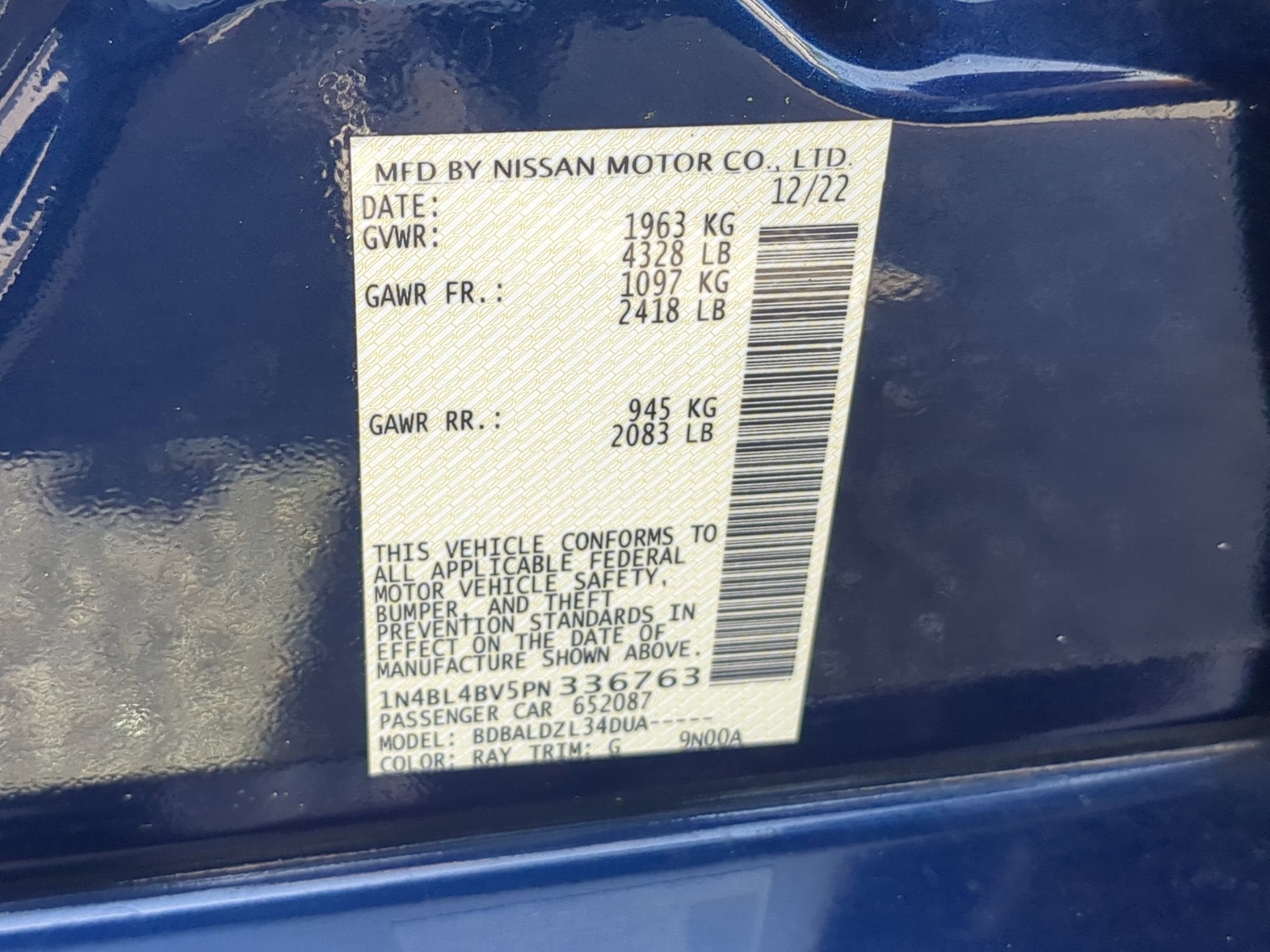 2023 Nissan Altima 2.5 S