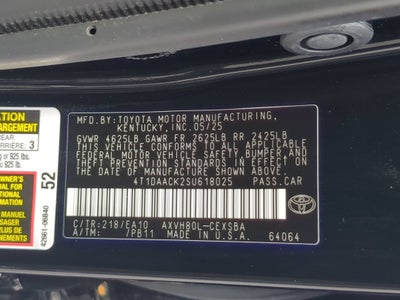 2025 Toyota Camry SE