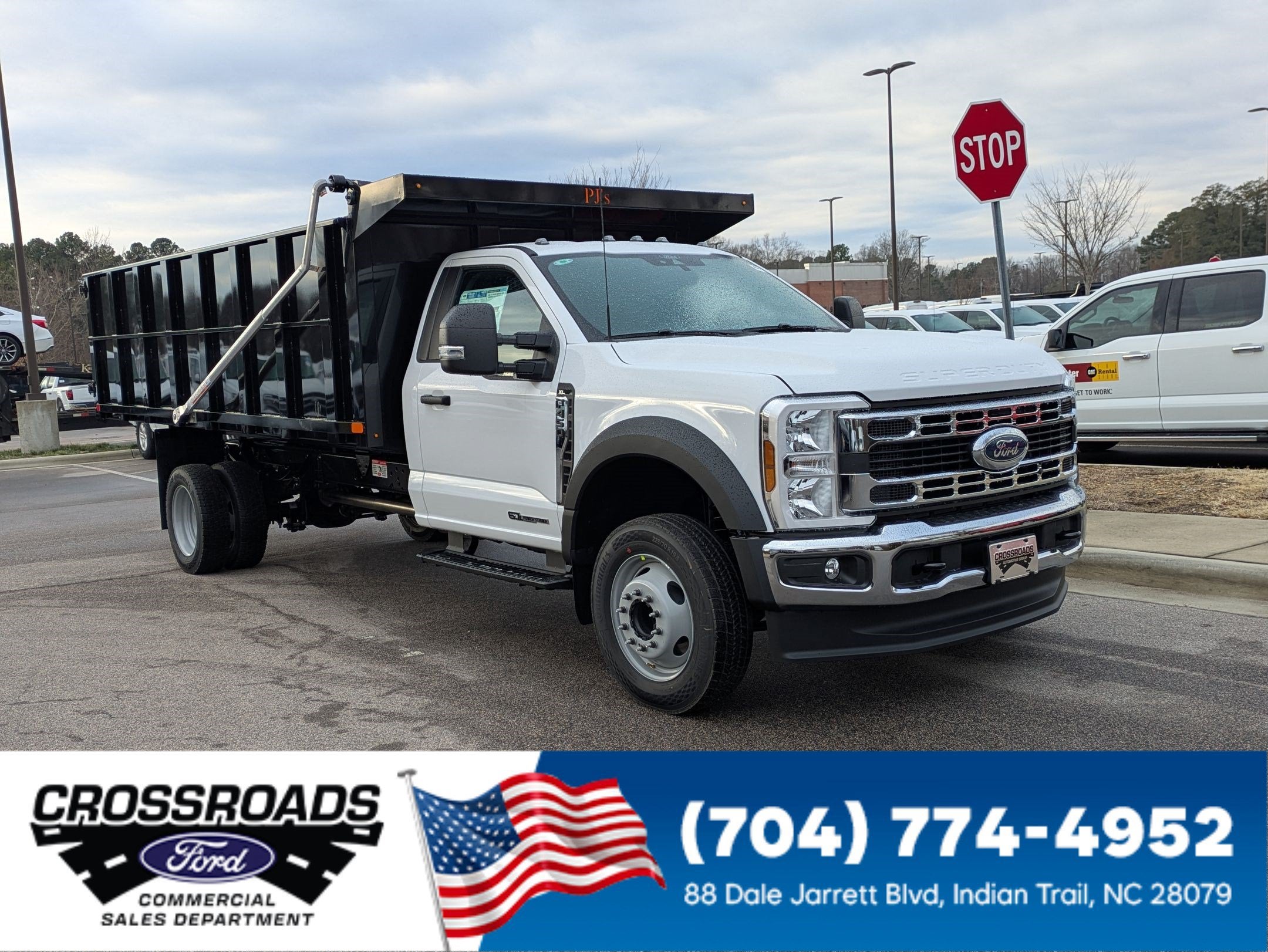 2026 Ford Super Duty F-450 DRW XL PJs 12ft Dump Bed, 42" Solid Sides, 2 Piece Barn Door