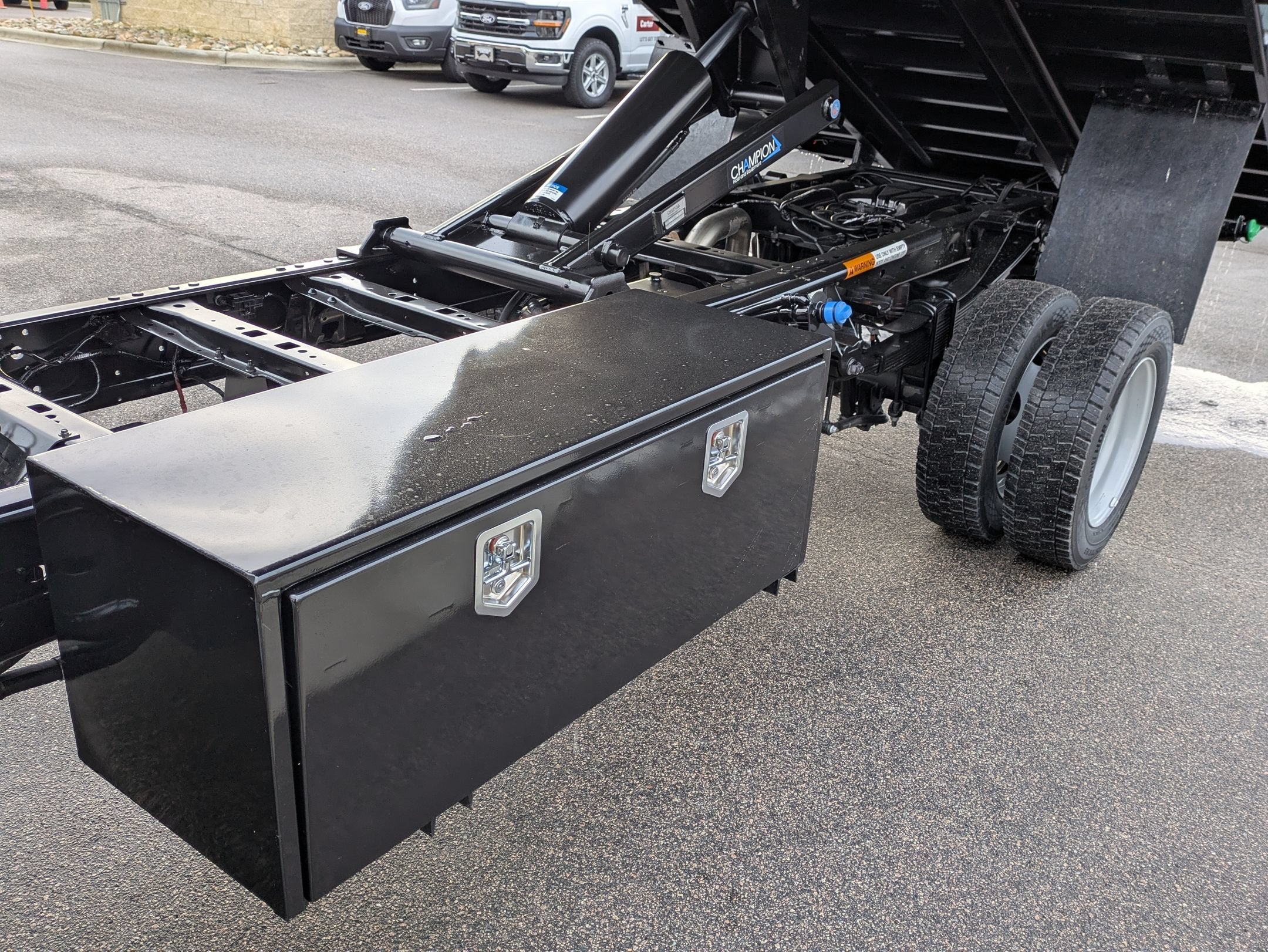 2026 Ford Super Duty F-450 DRW XL PJs 12ft Dump Bed, 42" Solid Sides, 2 Piece Barn Door