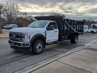 2026 Ford Super Duty F-450 DRW XL PJs 12ft Dump Bed, 42" Solid Sides, 2 Piece Barn Door