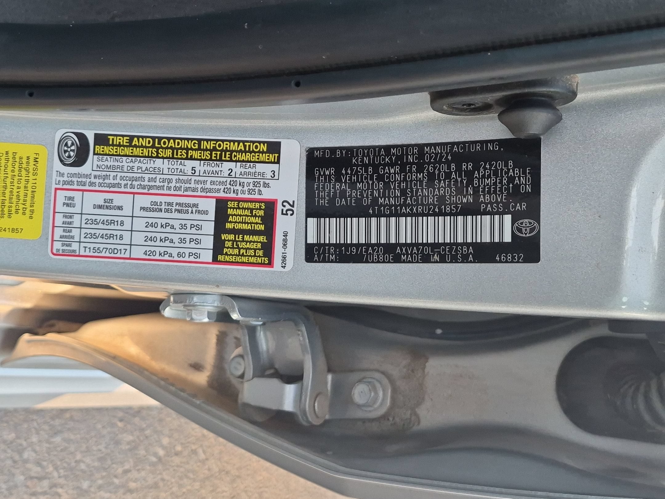 2024 Toyota Camry SE