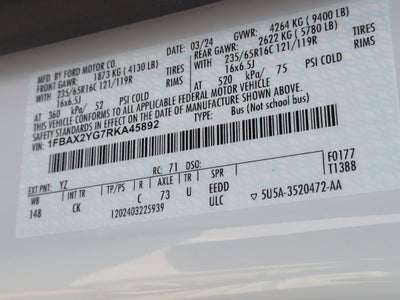 2024 Ford Transit Passenger Wagon XLT