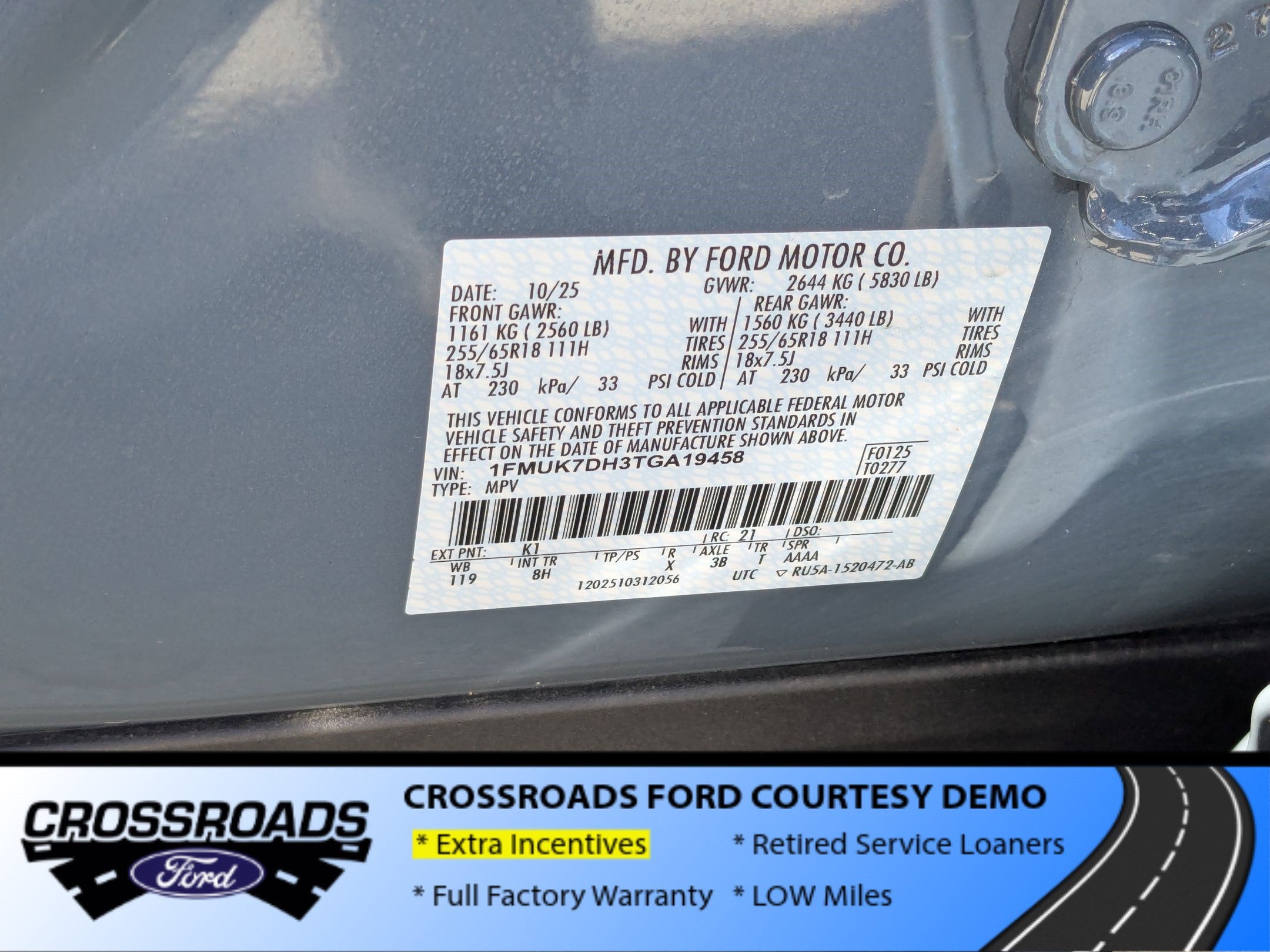 2026 Ford Explorer Active w/100A Pkg - Crossroads Courtesy Demo