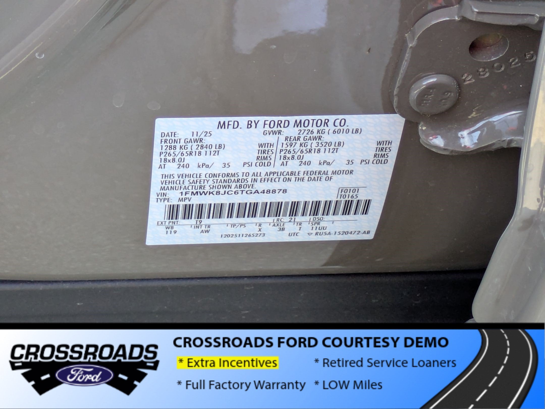 2026 Ford Explorer Tremor - Crossroads Courtesy Demo