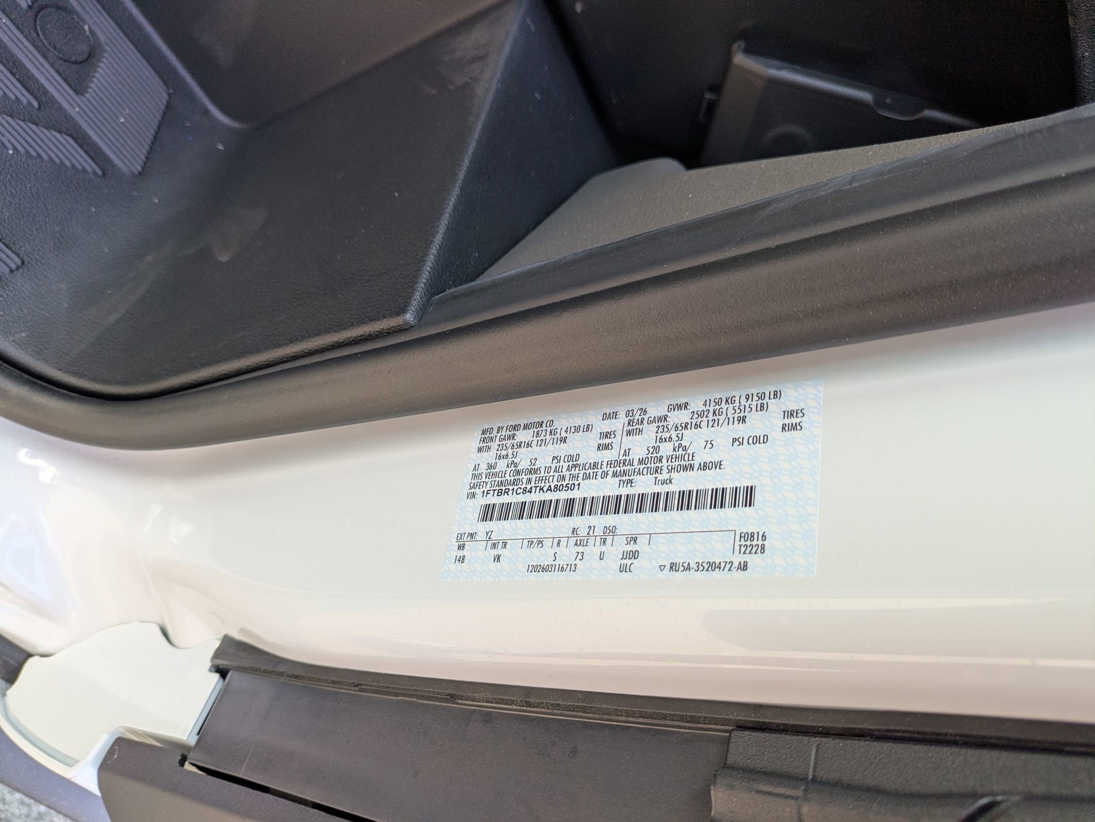 2026 Ford Transit Cargo Van Base