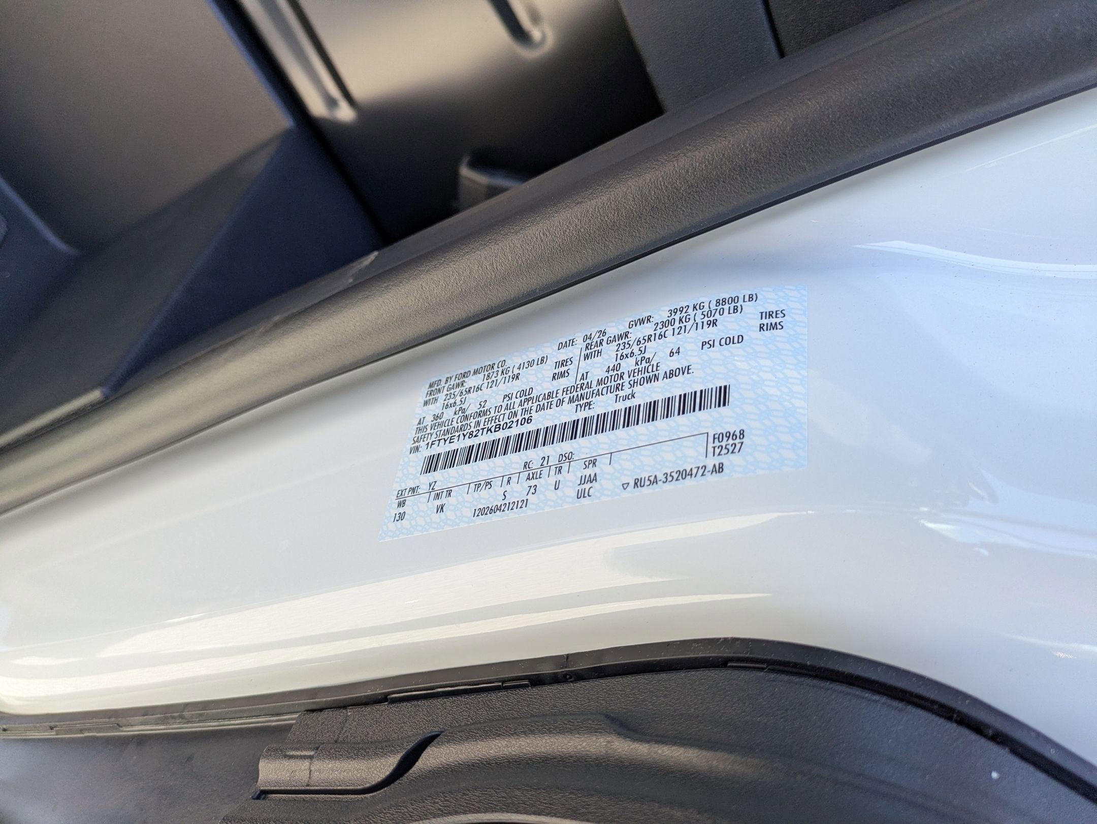 2026 Ford Transit Cargo Van Base