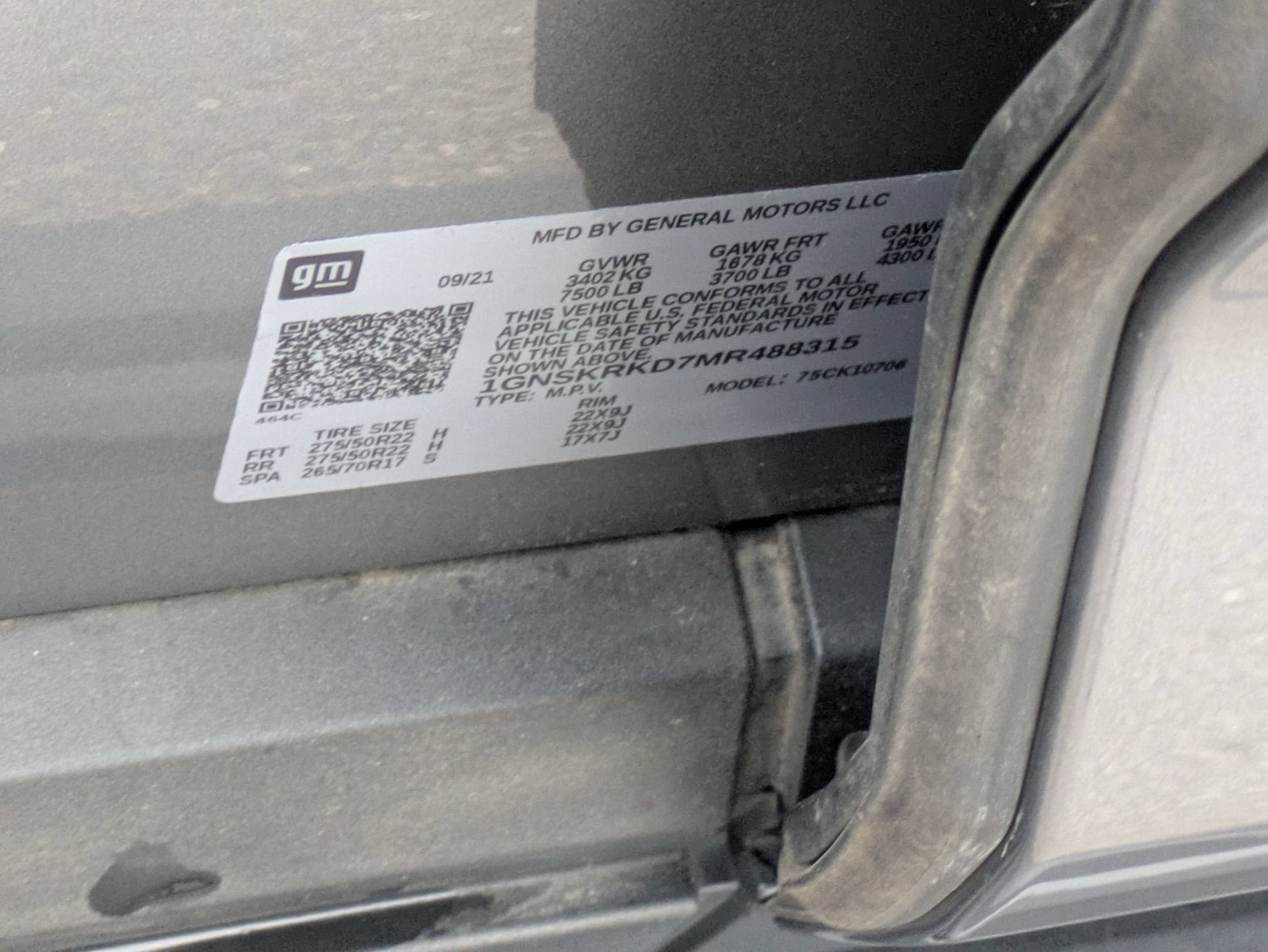 2021 Chevrolet Tahoe RST