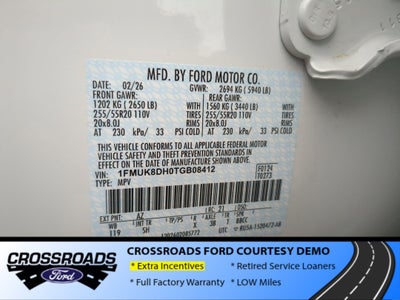 2026 Ford Explorer Active - Crossroads Courtesy Demo